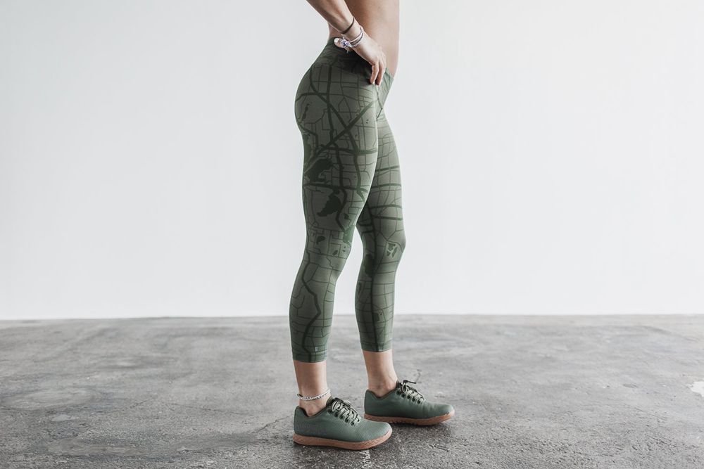 Leggings NOBULL Femme Vert - NOBULL,France (4610-JFEVI)